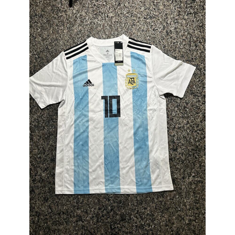 ADIDAS ARGENTINA LIONEL MESSI HOME SOCCER FUTBOL‎ JERSEY 2018 MENS MEDIUM